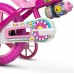 Bicicleta Infantil com roda treinamento Flower Aro 12 Nathor
