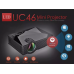 Mini Projetor Led Profissional 1200 Lumen Wifi Miracast Uc46