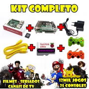 Kit Fliperama + 12 Mil Jogos + Filmes + Tv 2 Controles 