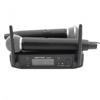 Microfone Sistema S/fio Shure Glxd242 Beta 58a Duplo Sem Fio