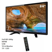 Televisão Digital E Monitor 24 Polegadas Mtek - Led Full Hd