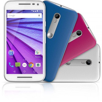 Smartphone Motorola Moto G 3ª Geração Colors HDTV XT1544 Branco Dual Chip Android 5.1.1 Lollipop Wi-Fi 4G Tela 5" + 2 Capas Traseiras
