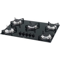 Cooktop 5 Bocas Mesa Vidro Acendimento inteligente 1642 6985 Preto Bivolt - Fischer