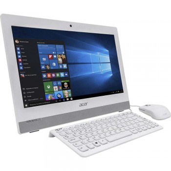 Computador All in One Acer Intel Pentium Quad Core 4GB 500GB AZ1-752-BC52 19,5' Windows 10 Branco