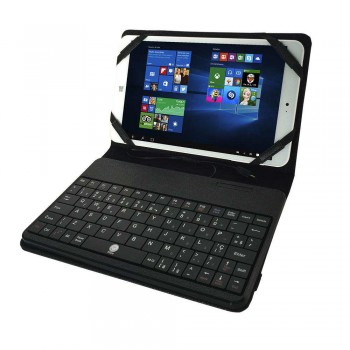 Tablet Tela 8' 16GB Windows 10 Wi-Fi T801 Branco Braview e Capa Protetora
