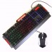 Kit Teclado Semi Mecânico Gamer Usb Bk3000 Mouse Pad Grande